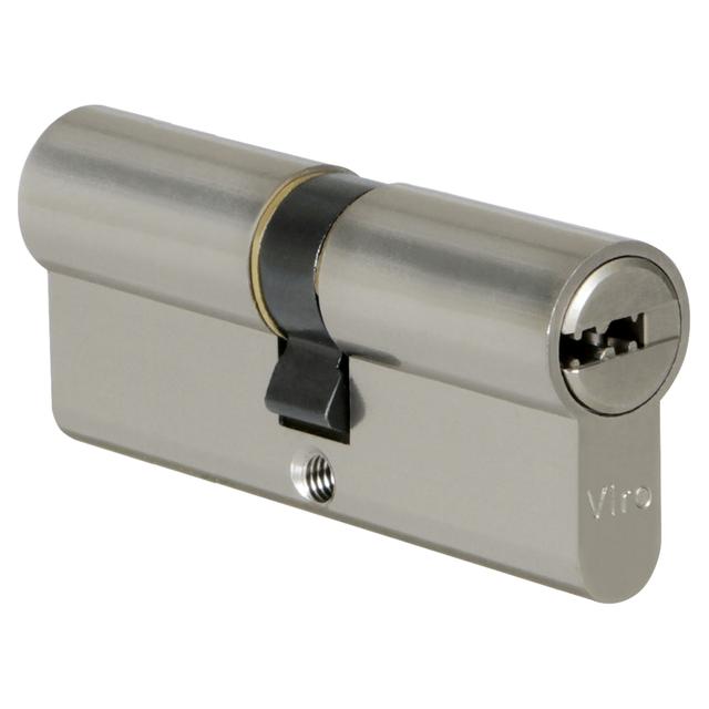 CILINDRO SICUREZZA VIRO PROFILO EUROPEO MISURA 80 = 35+45 mm NICHELATO | Tecnomat CILINDRO SICUREZZA VIRO PROFILO EUROPEO MISURA 80 = 35+45 mm NICHELATO | Tecnomat
