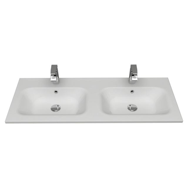 LAVABO INCASSO VENUS FASHION DUE VASCHE IN MINERALMARMO BIANCO 120x2x46 cm (LxHxP) | Tecnomat LAVABO INCASSO VENUS FASHION DUE VASCHE IN MINERALMARMO BIANCO 120x2x46 cm (LxHxP) | Tecnomat