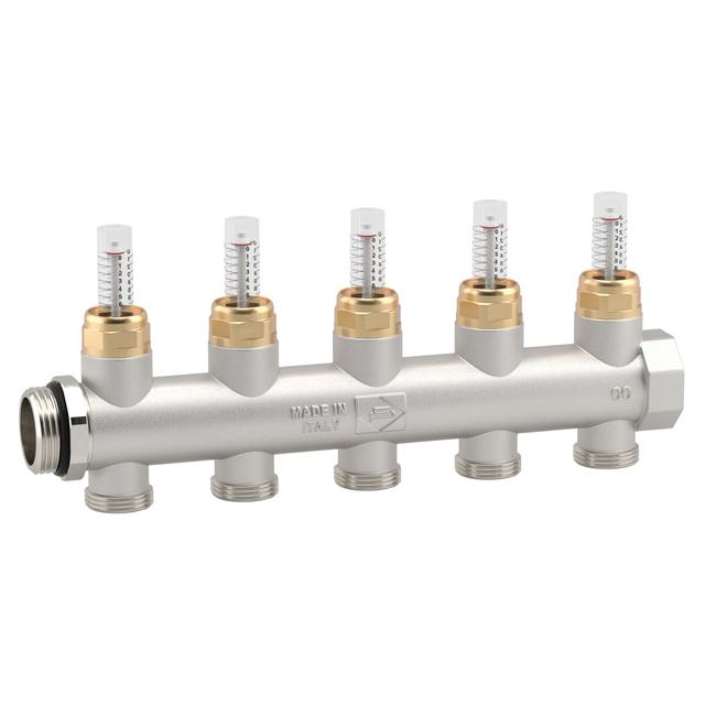 COLLETTORE CON FLUSSIMETRO POLETTI C36 5 VIE ATTACCO 3/4'' EUROKONO INGRESSO 1'' | Tecnomat COLLETTORE CON FLUSSIMETRO POLETTI C36 5 VIE ATTACCO 3/4'' EUROKONO INGRESSO 1'' | Tecnomat