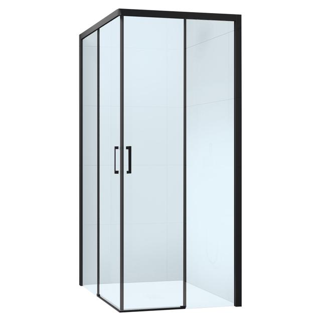 LATO PER ANGOLO PRIMA (67,5-69,5) H 195 cm DESTRO VETRO TRASPARENTE 6 mm PROFILI NERI | Tecnomat LATO PER ANGOLO PRIMA (67,5-69,5) H 195 cm DESTRO VETRO TRASPARENTE 6 mm PROFILI NERI | Tecnomat