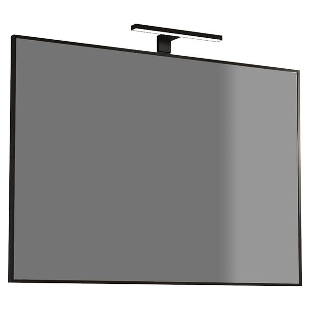 SPECCHIO BLACK 100x70 cm (LxH) LAMPADA 5 W L 30cm NERA CON PROFILO IN ABS NERO | Tecnomat SPECCHIO BLACK 100x70 cm (LxH) LAMPADA 5 W L 30cm NERA CON PROFILO IN ABS NERO - 2 | Tecnomat