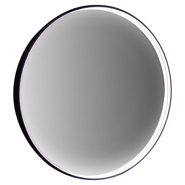 SPECCHIO NOA Ø 80 cm CON CORNICE NERA REVERSIBILE STRIP LED 25 W LUCE FREDDA | Tecnomat SPECCHIO NOA Ø 80 cm CON CORNICE NERA REVERSIBILE STRIP LED 25 W LUCE FREDDA | Tecnomat