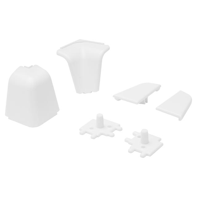 SET 1 ANGOLO 1 SPIGOLO 2 TERMINALI PVC PER ALZATINA BIANCO | Tecnomat SET 1 ANGOLO 1 SPIGOLO 2 TERMINALI PVC PER ALZATINA BIANCO | Tecnomat