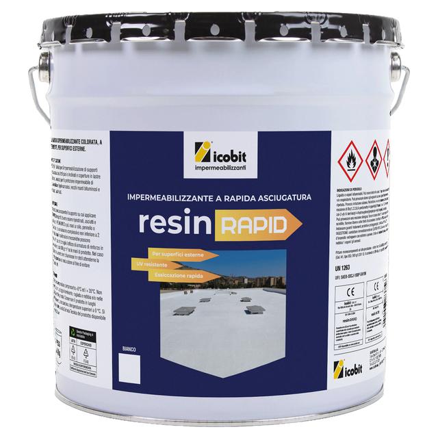 RESINA LIQUIDA IMPERMEABILIZZANTE ICOBIT RESINA RAPID 4kg BIANCO 0,5 m² CON 1kg | Tecnomat RESINA LIQUIDA IMPERMEABILIZZANTE ICOBIT RESINA RAPID 4kg BIANCO 0,5 m² CON 1kg - 2 | Tecnomat