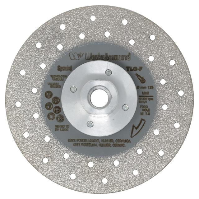 DISCO DIAMANTATO WORKDIAMOND Ø125mm TLG TAGLIO E LEVIGATURA A/M14 GRES CERAMICA PIETRE | Tecnomat DISCO DIAMANTATO WORKDIAMOND Ø125mm TLG TAGLIO E LEVIGATURA A/M14 GRES CERAMICA PIETRE | Tecnomat