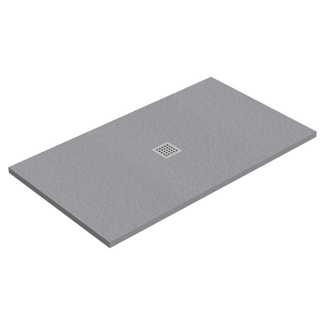 PIATTO DOCCIA TEVERE PIETRA MARMORESINA ANTRACITE 80x120cm H 2,2cm PILETTA Ø90 mm | Tecnomat PIATTO DOCCIA TEVERE PIETRA MARMORESINA ANTRACITE 80x120cm H 2,2cm PILETTA Ø90 mm | Tecnomat