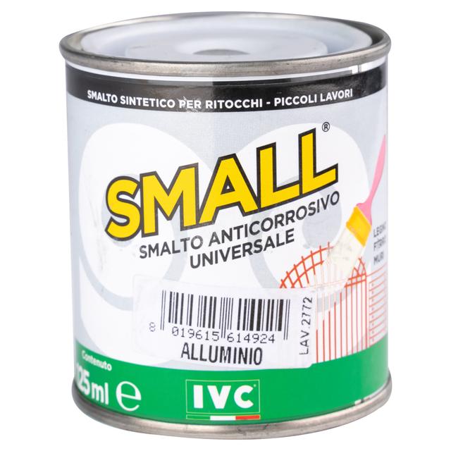 SMALTO SINTETICO RITOCCO UNIVERSAL SMALL ALLUMINIO 125 ml ANTICORROSIVO 12m² CON 1 l | Tecnomat SMALTO SINTETICO RITOCCO UNIVERSAL SMALL ALLUMINIO 125 ml ANTICORROSIVO 12m² CON 1 l | Tecnomat