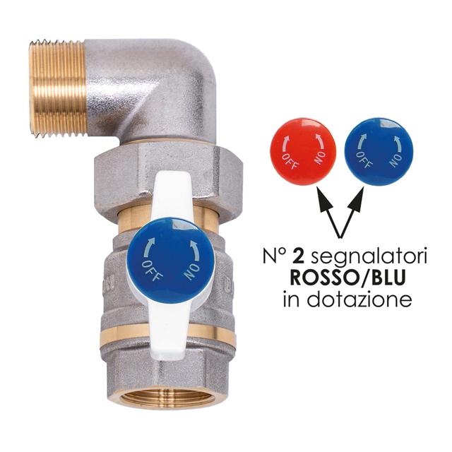 VALVOLA COLLETTORE TECOM A SQUADRA 3/4" CON BOCCHETTONE ORIENTABILE 360° | Tecnomat VALVOLA COLLETTORE TECOM A SQUADRA 3/4" CON BOCCHETTONE ORIENTABILE 360° | Tecnomat