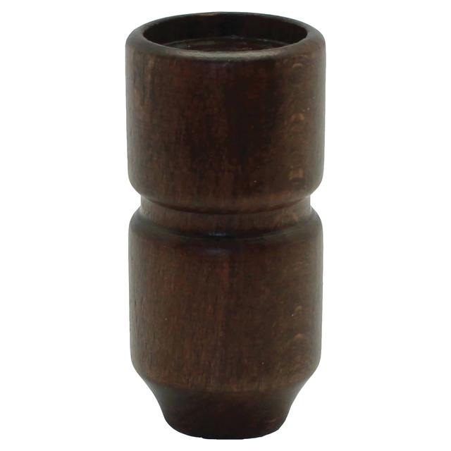 PIEDE PER MOBILE FISSO CON BUSSOLA M10M8 Ø 38 mm H 80 mm FAGGIO TINTO NOCE | Tecnomat PIEDE PER MOBILE FISSO CON BUSSOLA M10M8 Ø 38 mm H 80 mm FAGGIO TINTO NOCE - 2 | Tecnomat