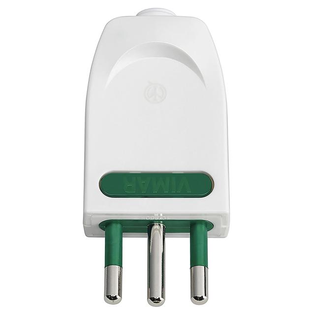 SPINA VIMAR 2P+T 10A ORIENTABILE COLORE BIANCO | Tecnomat SPINA VIMAR 2P+T 10A ORIENTABILE COLORE BIANCO | Tecnomat