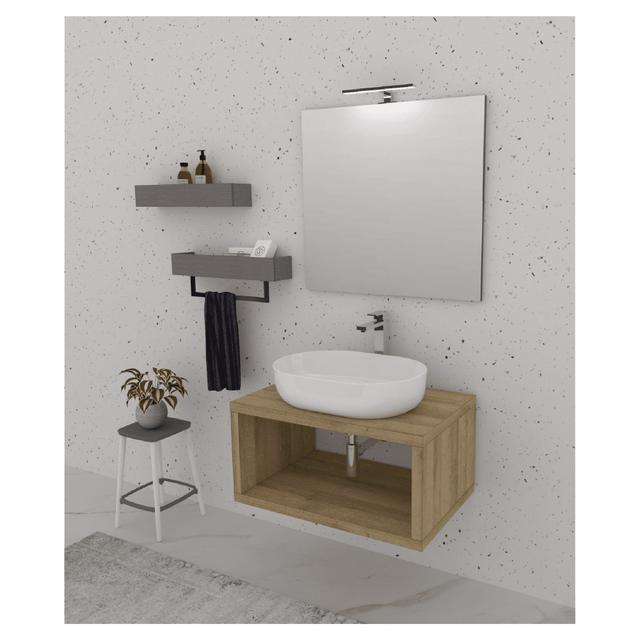 BASE APERTA MUSA IN LEGNO ROVERE FARNIA 80x40x50 cm (LxHxP) | Tecnomat BASE APERTA MUSA IN LEGNO ROVERE FARNIA 80x40x50 cm (LxHxP) - 2 | Tecnomat