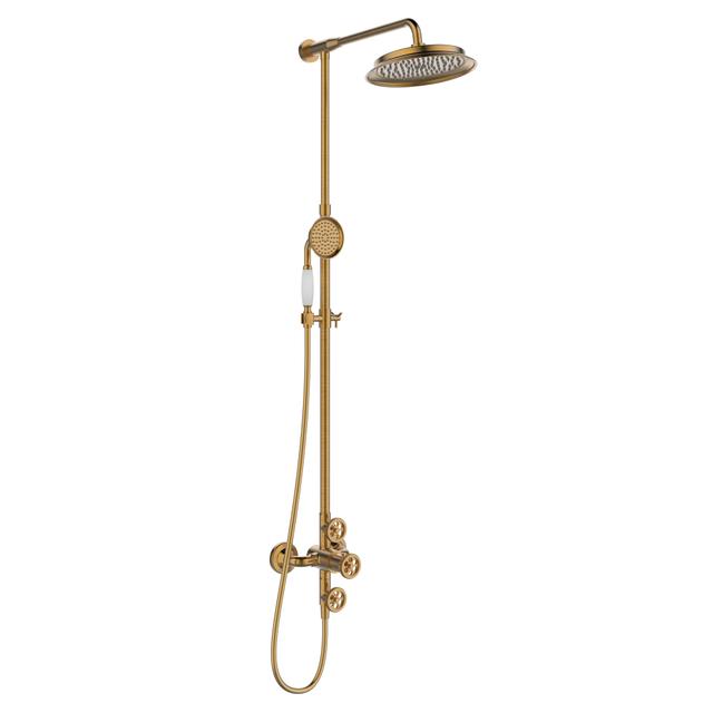 COLONNA DOCCIA ESSEBAGNO INDUS BRONZO MISCELATORE TERMOSTATICO E SOFFIONE Ø 250 mm | Tecnomat COLONNA DOCCIA ESSEBAGNO INDUS BRONZO MISCELATORE TERMOSTATICO E SOFFIONE Ø 250 mm | Tecnomat