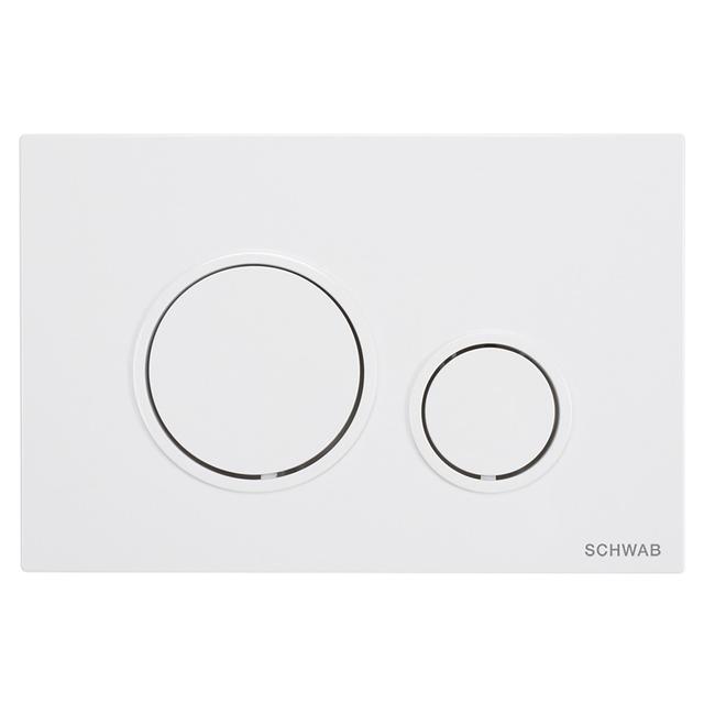 PLACCA WC SCHWAB VELA DUO BIANCO OPACO DOPPIO FLUSSO PER CASSETTE SERIE 299 | Tecnomat PLACCA WC SCHWAB VELA DUO BIANCO OPACO DOPPIO FLUSSO PER CASSETTE SERIE 299 - 2 | Tecnomat