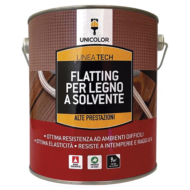 FLATTING LUCIDO SOLVENTE UNICOLOR 2,5 l TRASPARENTE PRONTO USO 16-20 m² CON 1 l | Tecnomat FLATTING LUCIDO SOLVENTE UNICOLOR 2,5 l TRASPARENTE PRONTO USO 16-20 m² CON 1 l | Tecnomat