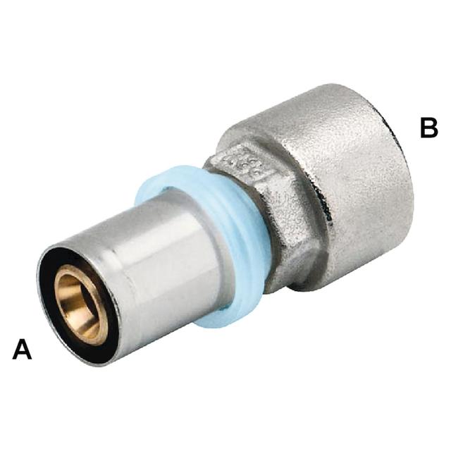 RACCORDO PRESS FIT RBM PER MULTISTRATO DRITTO F3/4''x26 mm PROFILO PRESSATURA TH – H –B | Tecnomat RACCORDO PRESS FIT RBM PER MULTISTRATO DRITTO F3/4''x26 mm PROFILO PRESSATURA TH – H –B - 2 | Tecnomat