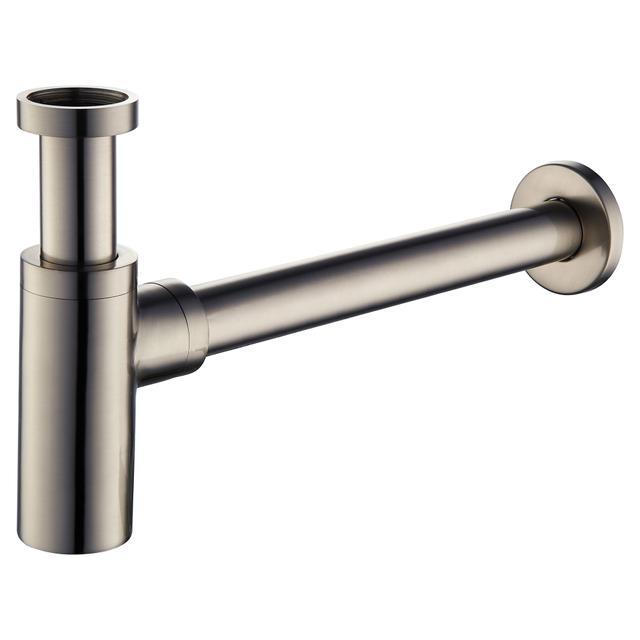 SIFONE LAVABO TECOM 1''1/4 ARREDO TONDO ALTO OTTONE INOX CANOTTO Ø 32 mm 44 l/min | Tecnomat SIFONE LAVABO TECOM 1''1/4 ARREDO TONDO ALTO OTTONE INOX CANOTTO Ø 32 mm 44 l/min - 2 | Tecnomat