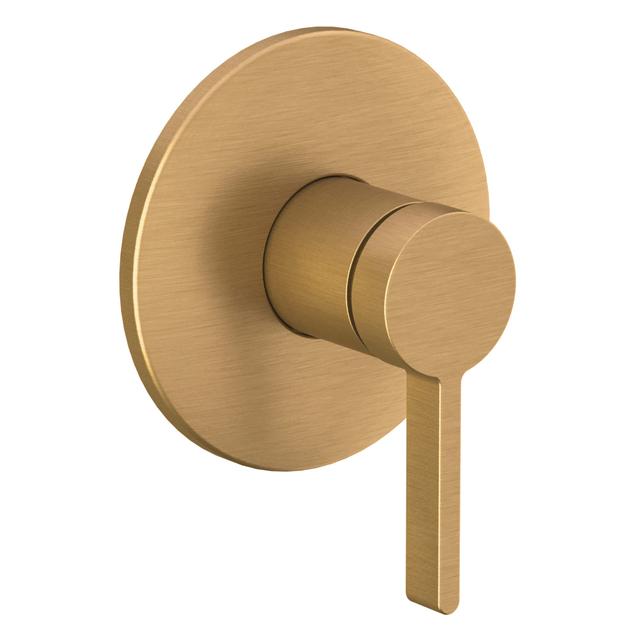 MISCELATORE DOCCIA INCASSO HUBER LODGE ORO SPAZZOLATO CARTUCCIA Ø 35 mm | Tecnomat MISCELATORE DOCCIA INCASSO HUBER LODGE ORO SPAZZOLATO CARTUCCIA Ø 35 mm - 2 | Tecnomat