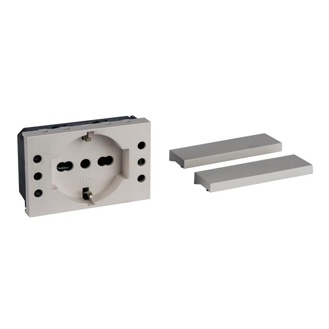 PRESA 4BOX SCHUKO CON 2 PRESE 10A NOW BIANCA COMPATIBILE BTICINO LIVING NOW 4BP503.KW | Tecnomat PRESA 4BOX SCHUKO CON 2 PRESE 10A NOW BIANCA COMPATIBILE BTICINO LIVING NOW 4BP503.KW | Tecnomat