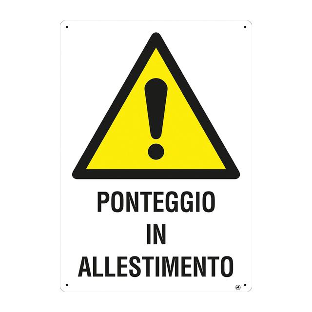 CARTELLO PONTEGGIO IN ALLESTIMENTO IN POLIONDA 48x68 cm | Tecnomat CARTELLO PONTEGGIO IN ALLESTIMENTO IN POLIONDA 48x68 cm | Tecnomat