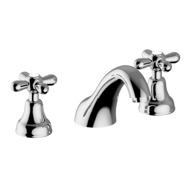 GRUPPO LAVABO 3 FORI TEOREMA DUCALE CROMO MECCANISMO A VITONI | Tecnomat GRUPPO LAVABO 3 FORI TEOREMA DUCALE CROMO MECCANISMO A VITONI | Tecnomat