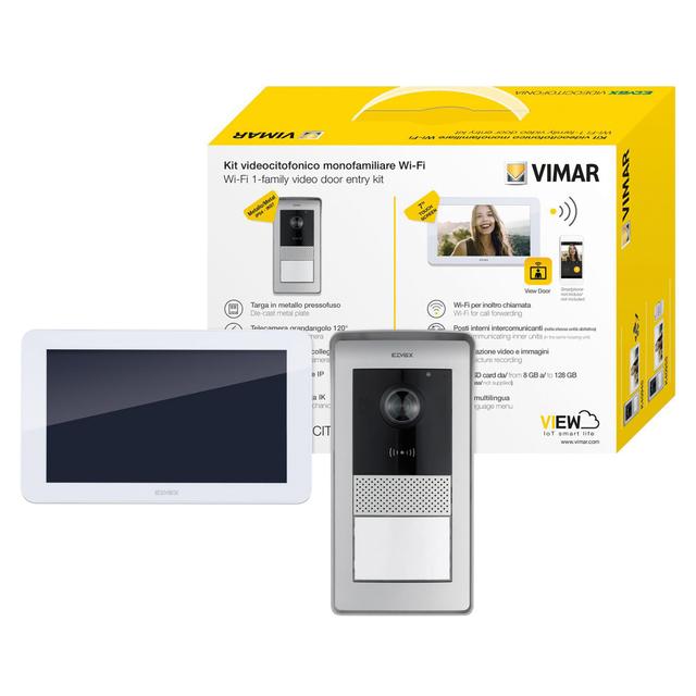 KIT VIDEOCITOFONICO MONOFAMILIARE WI-FI VIMAR K42955 A 2 FILI MONITOR 7" CON RFID | Tecnomat KIT VIDEOCITOFONICO MONOFAMILIARE WI-FI VIMAR K42955 A 2 FILI MONITOR 7" CON RFID | Tecnomat
