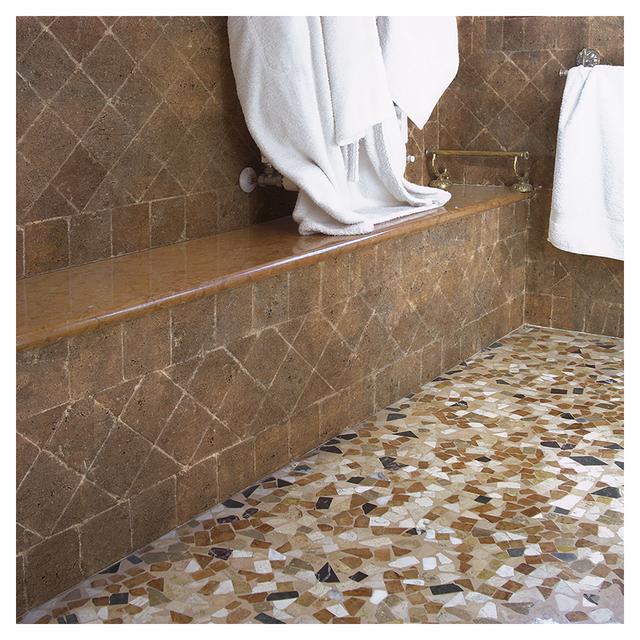 MARMO ANTICATO TRAVERTINO NOCE 9,8x9,8x1 cm 50 PEZZI | Tecnomat MARMO ANTICATO TRAVERTINO NOCE 9,8x9,8x1 cm 50 PEZZI | Tecnomat