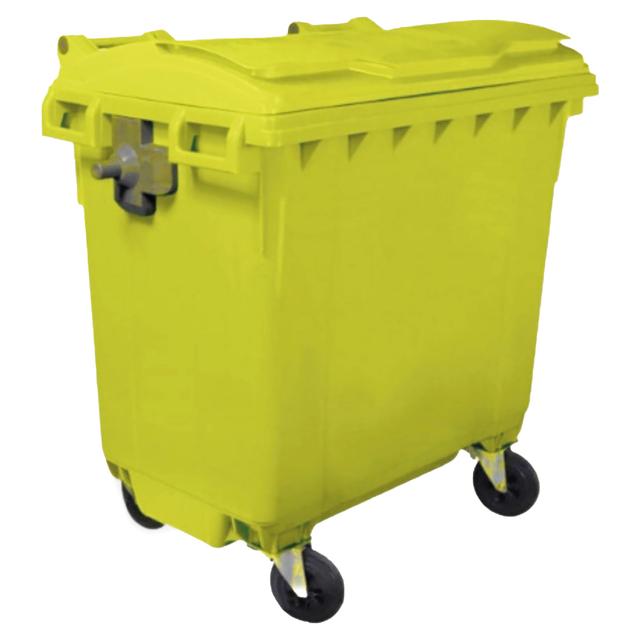 CASSONETTO DIFFERENZIATA ECOPLAST 770 l GIALLO CON 4 RUOTE 1370 x 778 x h1365 cm | Tecnomat CASSONETTO DIFFERENZIATA ECOPLAST 770 l GIALLO CON 4 RUOTE 1370 x 778 x h1365 cm - 2 | Tecnomat