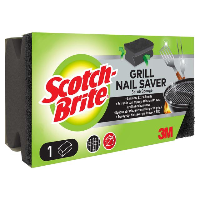 SPUGNA SCOTCH BRITE PER BBQ E GRILL ABRASIVA E SALVAUNGHIE NERA 1 PEZZO | Tecnomat SPUGNA SCOTCH BRITE PER BBQ E GRILL ABRASIVA E SALVAUNGHIE NERA 1 PEZZO | Tecnomat