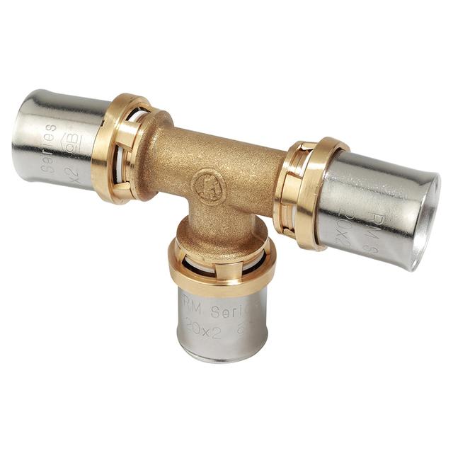 RACCORDO PRESS FIT GIACOMINI MULTISTRATO TEE Ø 26x26x26 mm PROFILO PRESSATURA TH-H | Tecnomat RACCORDO PRESS FIT GIACOMINI MULTISTRATO TEE Ø 26x26x26 mm PROFILO PRESSATURA TH-H | Tecnomat