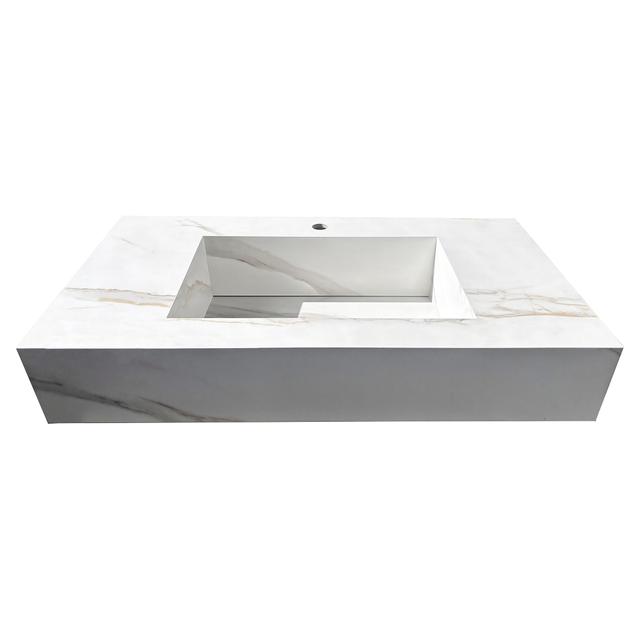 LAVABO MONOBLOCCO 1 VASCA 90x15x50 cm (LxHxP) GRES GOLDEN WHITE STAFFE PORTATA 250 Kg | Tecnomat LAVABO MONOBLOCCO 1 VASCA 90x15x50 cm (LxHxP) GRES GOLDEN WHITE STAFFE PORTATA 250 Kg | Tecnomat