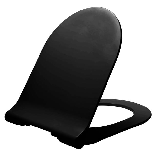 COPRIWATER AMSTERDAM IN TERMOINDURENTE NERO OPACO CON CERNIERE IN METALLO E SOFT CLOSE | Tecnomat COPRIWATER AMSTERDAM IN TERMOINDURENTE NERO OPACO CON CERNIERE IN METALLO E SOFT CLOSE | Tecnomat