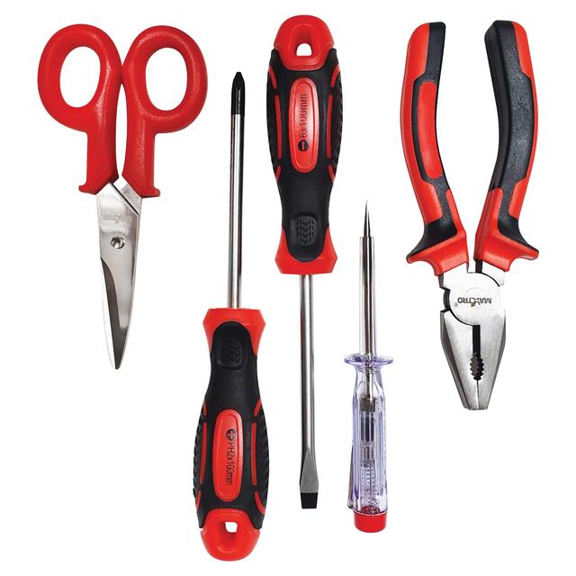 SET ELETTRICISTA 6 PEZZI MAXTRO FORBICE CACCIAVITE CERCAFASE PINZA 2 CACCIAVITI CON CUSTODIA | Tecnomat SET ELETTRICISTA 6 PEZZI MAXTRO FORBICE CACCIAVITE CERCAFASE PINZA 2 CACCIAVITI CON CUSTODIA | Tecnomat