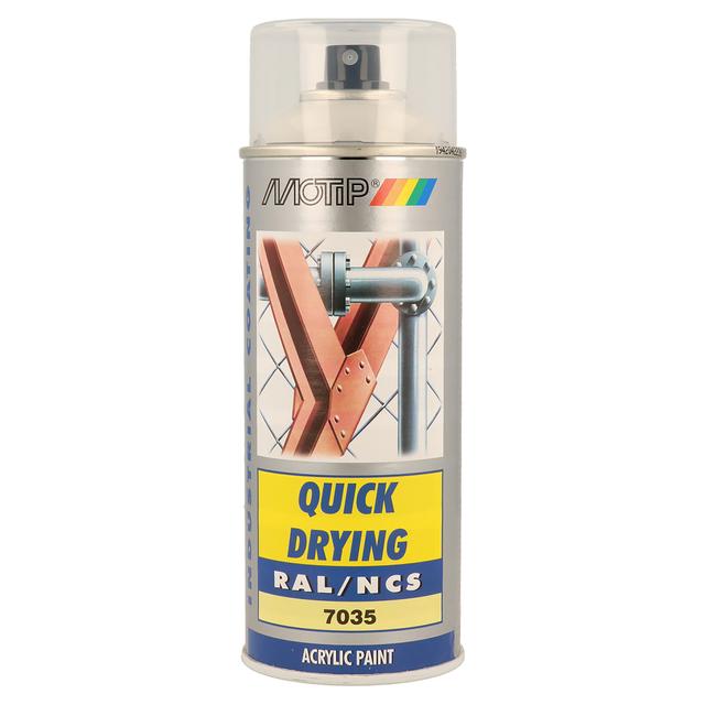 SMALTO SPRAY INDUSTRIAL MOTIP RAL 7035 GRIGIO CHIARO 400 ml | Tecnomat SMALTO SPRAY INDUSTRIAL MOTIP RAL 7035 GRIGIO CHIARO 400 ml - 2 | Tecnomat