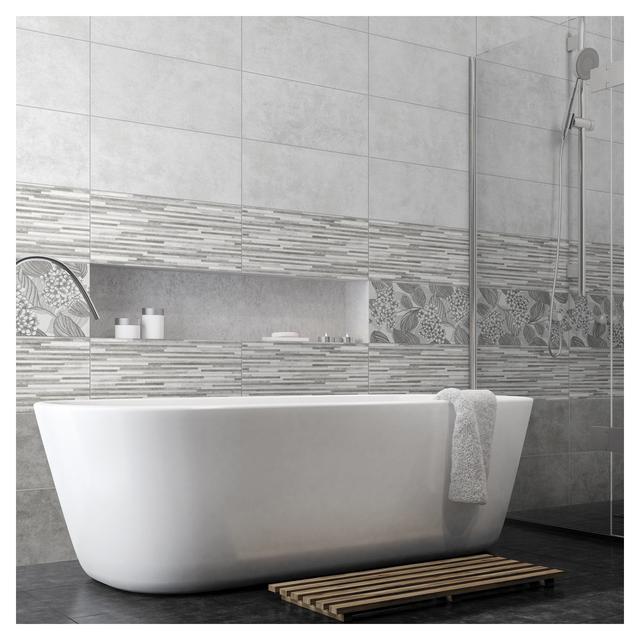 RIVESTIMENTO DECORO VINTAGE GRIGIO 26,1X52,2x0,64 cm BICOTTURA | Tecnomat RIVESTIMENTO DECORO VINTAGE GRIGIO 26,1X52,2x0,64 cm BICOTTURA - 2 | Tecnomat