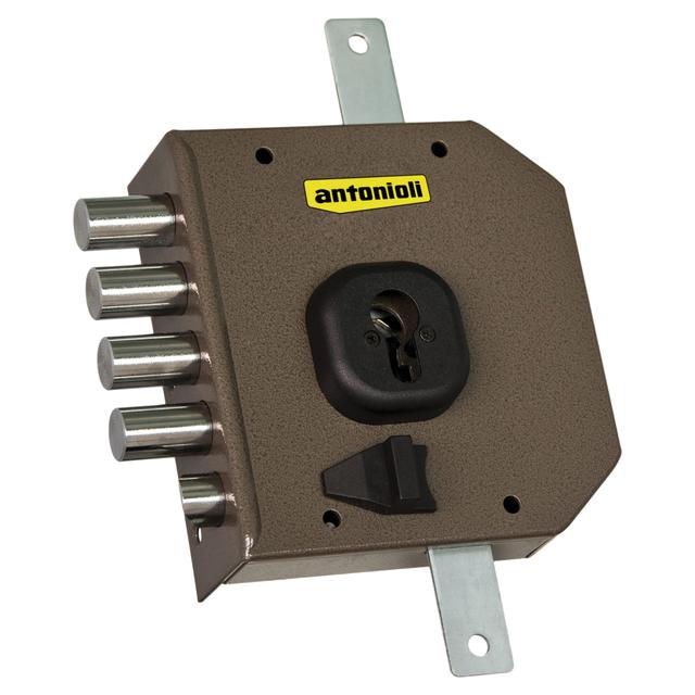 SERRATURA ANTONIOLI APPLICARE TRIPLICE CILINDRO 25 mm E60 mm SINISTRA CON SCROCCO | Tecnomat SERRATURA ANTONIOLI APPLICARE TRIPLICE CILINDRO 25 mm E60 mm SINISTRA CON SCROCCO | Tecnomat