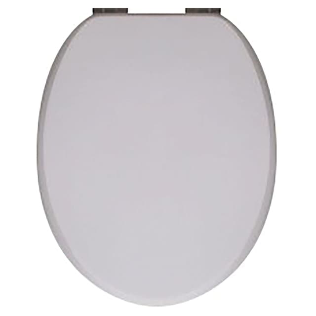 COPRIWATER UNIVERSALE OVALE IN MDF BIANCO CON CERNIERE IN ZAMA E SOFT CLOSE | Tecnomat COPRIWATER UNIVERSALE OVALE IN MDF BIANCO CON CERNIERE IN ZAMA E SOFT CLOSE - 2 | Tecnomat