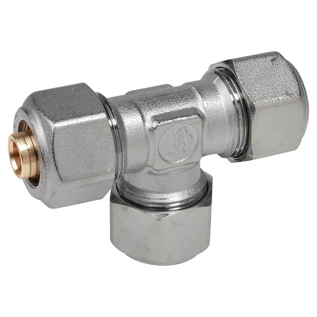 RACCORDO STRINGERE GIACOMINI MULTISTRATO TEE Ø 20x20x20 mm MAX 10 bar | Tecnomat RACCORDO STRINGERE GIACOMINI MULTISTRATO TEE Ø 20x20x20 mm MAX 10 bar | Tecnomat