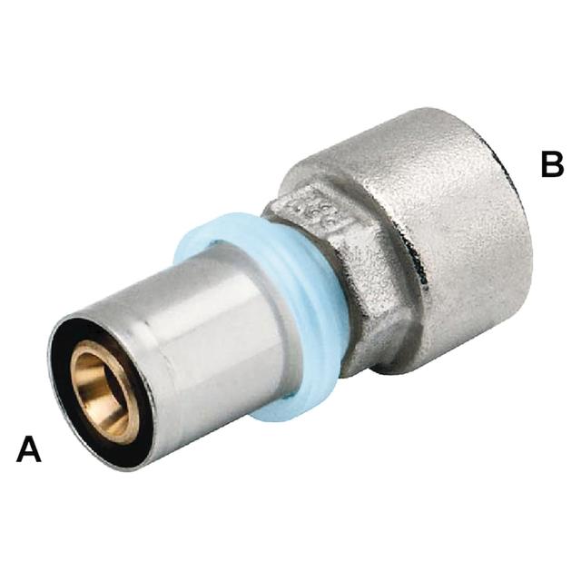 RACCORDO PRESS FIT RBM PER MULTISTRATO DRITTO F1/2''x20 mm PROFILO PRESSATURA TH – H –U –B – F | Tecnomat RACCORDO PRESS FIT RBM PER MULTISTRATO DRITTO F1/2''x20 mm PROFILO PRESSATURA TH – H –U –B – F | Tecnomat
