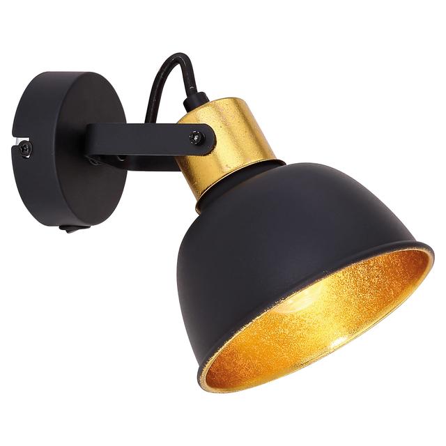 APPLIQUE FILLO E14 25W IN METALLO NERO E ORO LAMPADINA NON INCLUSA | Tecnomat APPLIQUE FILLO E14 25W IN METALLO NERO E ORO LAMPADINA NON INCLUSA | Tecnomat