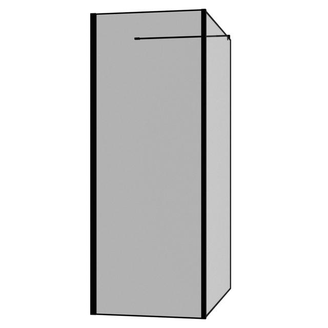 LATO FISSO WALL 87-89 cm H 200 cm VETRO TEMPERATO TRASPARENTE 6 mm PROFILI IN ALLUMINIO NERO | Tecnomat LATO FISSO WALL 87-89 cm H 200 cm VETRO TEMPERATO TRASPARENTE 6 mm PROFILI IN ALLUMINIO NERO - 2 | Tecnomat