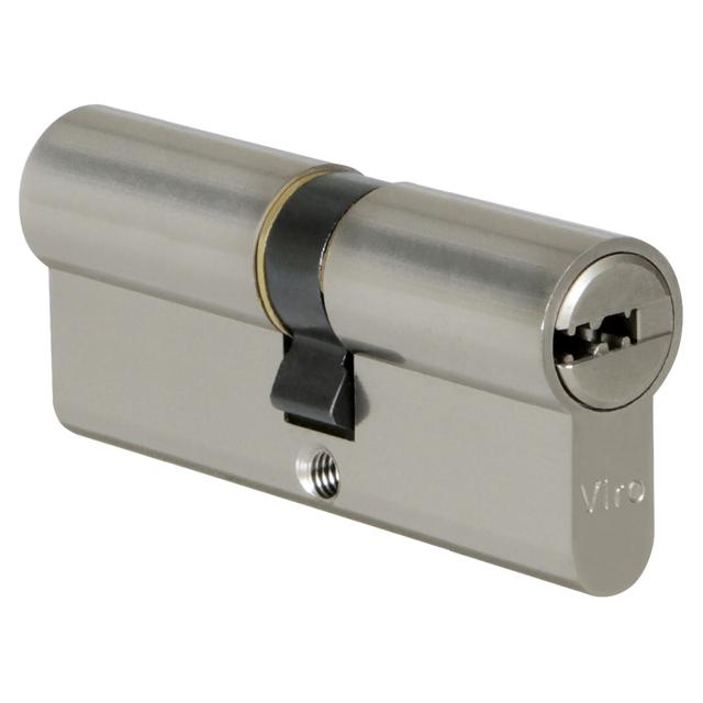 CILINDRO SICUREZZA VIRO PROFILO EUROPEO MISURA 80 = 40+40 mm NICHELATO | Tecnomat CILINDRO SICUREZZA VIRO PROFILO EUROPEO MISURA 80 = 40+40 mm NICHELATO | Tecnomat