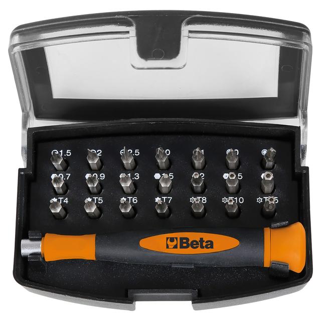 SET BETA MICROGIRAVITE CON 21 INSERITI INTERCAMBIABILI 1256/C21-1 DA 4mm IN ASTUCCIO PLASTICO | Tecnomat SET BETA MICROGIRAVITE CON 21 INSERITI INTERCAMBIABILI 1256/C21-1 DA 4mm IN ASTUCCIO PLASTICO - 2 | Tecnomat