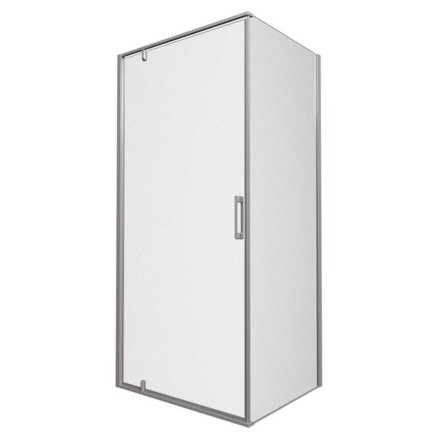 PORTA LUCE BATTENTE (88-90) H200 cm PROFILI CROMO TRASPARENTE 6 mm ABBINABILE LATO FISSO | Tecnomat PORTA LUCE BATTENTE (88-90) H200 cm PROFILI CROMO TRASPARENTE 6 mm ABBINABILE LATO FISSO | Tecnomat