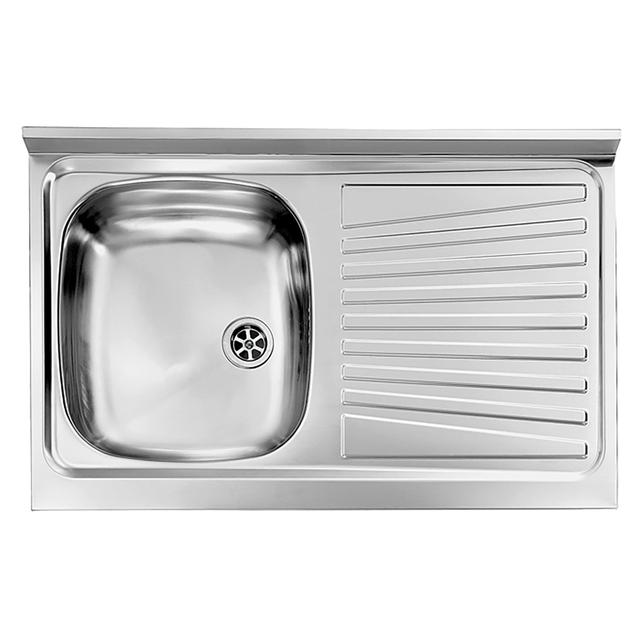 LAVELLO D'APPOGGIO MONDIAL 80x50 cm 1 VASCA SINISTRA CON SGOCCIOLATOIO PILETTA 2'' | Tecnomat LAVELLO D'APPOGGIO MONDIAL 80x50 cm 1 VASCA SINISTRA CON SGOCCIOLATOIO PILETTA 2'' - 2 | Tecnomat