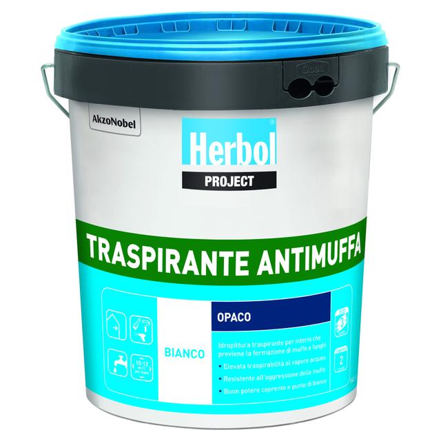IDROPITTURA ANTIMUFFA HERBOL 14 l BIANCO TRASPIRANTE 5 - 6 m²/l A 2 MANI | Tecnomat IDROPITTURA ANTIMUFFA HERBOL 14 l BIANCO TRASPIRANTE 5 - 6 m²/l A 2 MANI - 2 | Tecnomat
