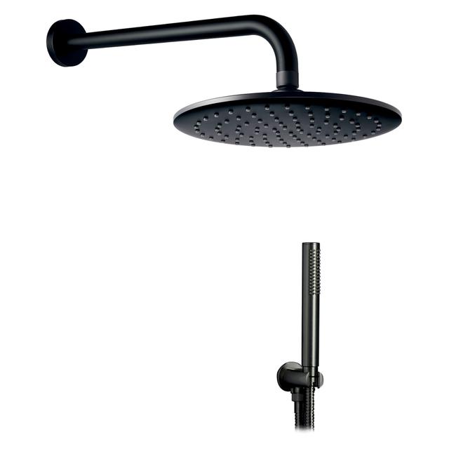 KIT DOCCIA PALAZZANI DOCCE ROUND NERO BRACCIO 300 mm SOFFIONE ABS Ø 230 mm E DOCCETTA 1 GETTO | Tecnomat KIT DOCCIA PALAZZANI DOCCE ROUND NERO BRACCIO 300 mm SOFFIONE ABS Ø 230 mm E DOCCETTA 1 GETTO | Tecnomat