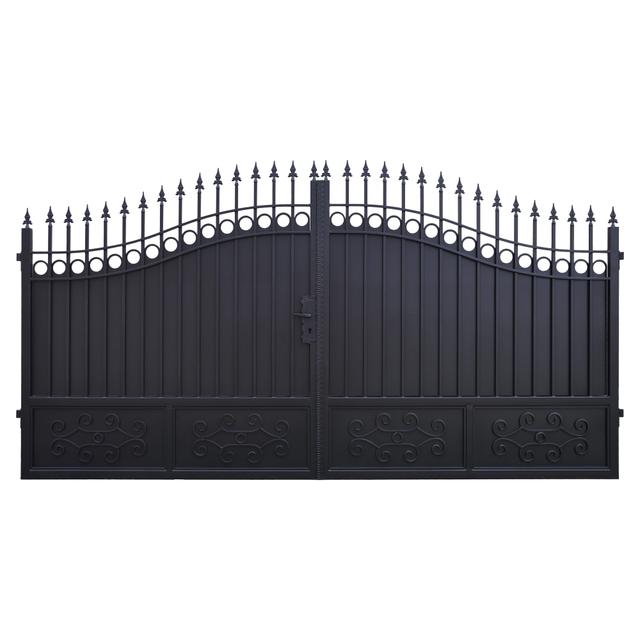 CANCELLO DIOGENE DUE ANTE ZINCATO E VERNICIATO NERO 400x180/210 cm (LxH) | Tecnomat CANCELLO DIOGENE DUE ANTE ZINCATO E VERNICIATO NERO 400x180/210 cm (LxH) - 2 | Tecnomat