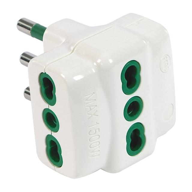 ADATTATORE TRIPLO FANTON SPINA 2P+T 16A 2 PRESE 2P+T 16A COLORE BIANCO | Tecnomat ADATTATORE TRIPLO FANTON SPINA 2P+T 16A 2 PRESE 2P+T 16A COLORE BIANCO - 2 | Tecnomat