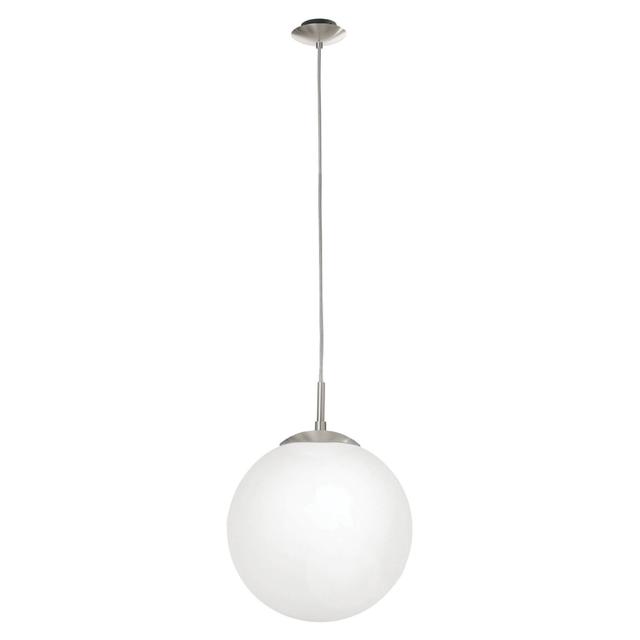 SOSPENSIONE RONDO 1xE27 FINO A 60W METALLO E VETRO OPALE Ø 250x1100 mm | Tecnomat SOSPENSIONE RONDO 1xE27 FINO A 60W METALLO E VETRO OPALE Ø 250x1100 mm - 2 | Tecnomat