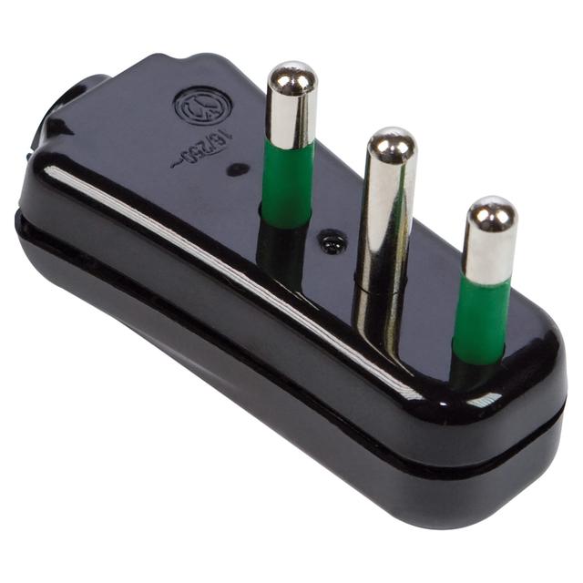 SPINA VOLANTE PIATTA FANTON 2P+T 10A COLORE NERO | Tecnomat SPINA VOLANTE PIATTA FANTON 2P+T 10A COLORE NERO | Tecnomat